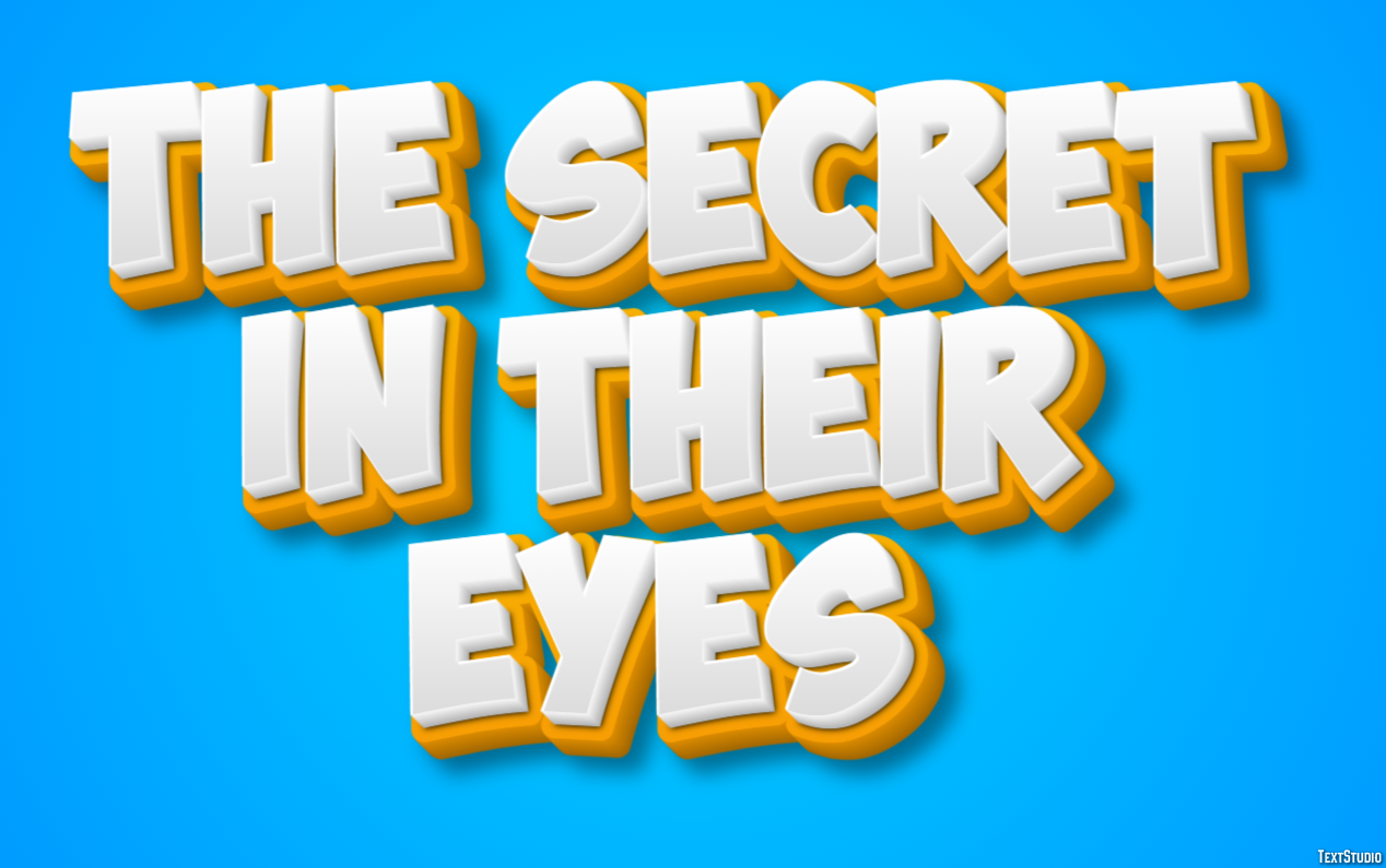 The Secret in Their Eyes テキスト効果