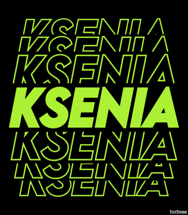 Ksenia Efekt tekstowy