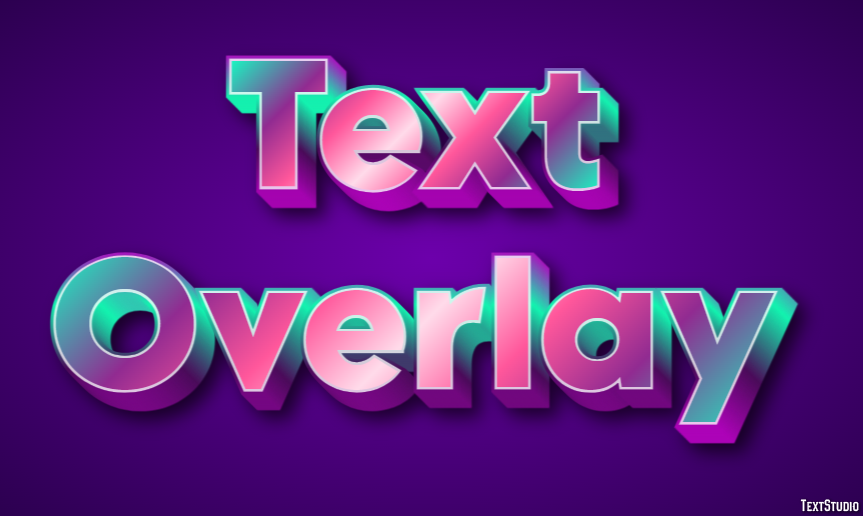 Text Overlay Text Effect