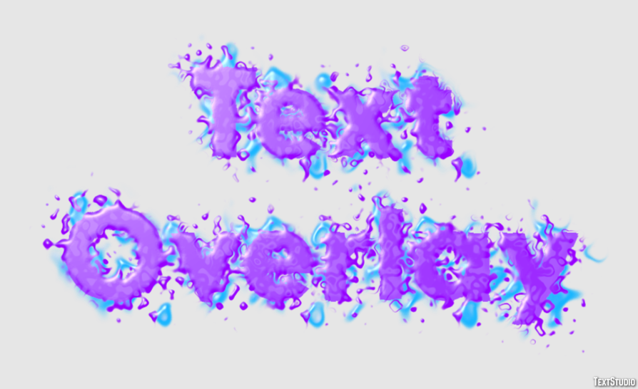 Text Overlay Text Effect