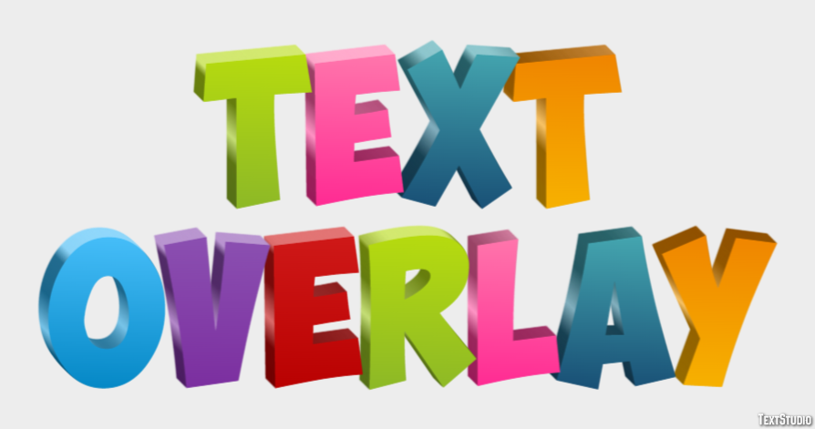 Text Overlay Text Effect