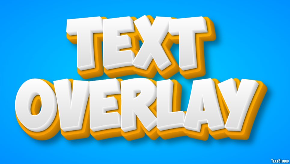 Text Overlay Text Effect