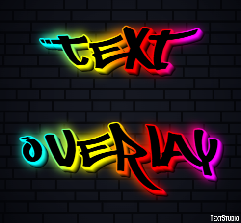 Text Overlay Text Effect
