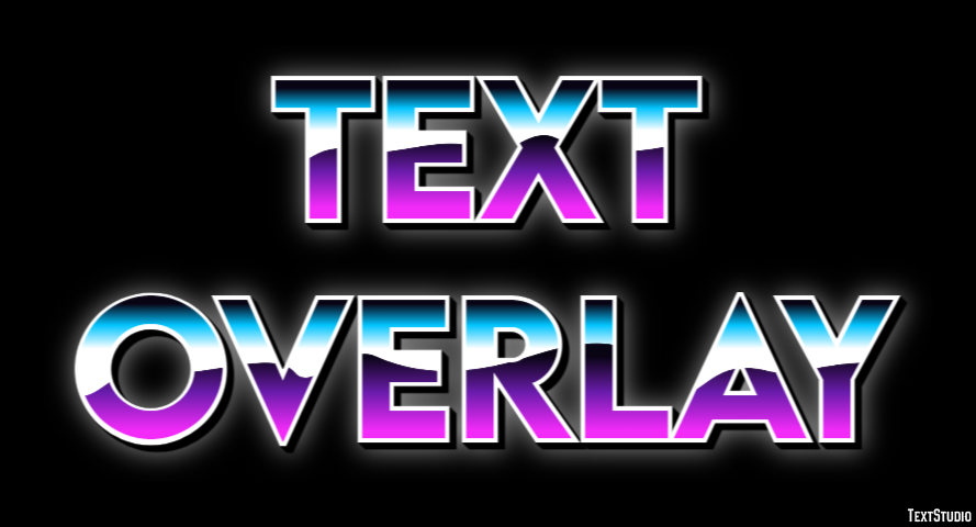 Text Overlay Text Effect
