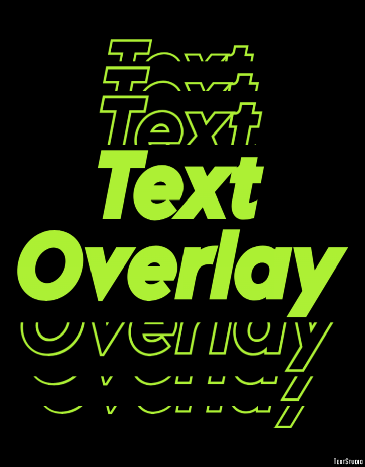 Text Overlay Text Effect