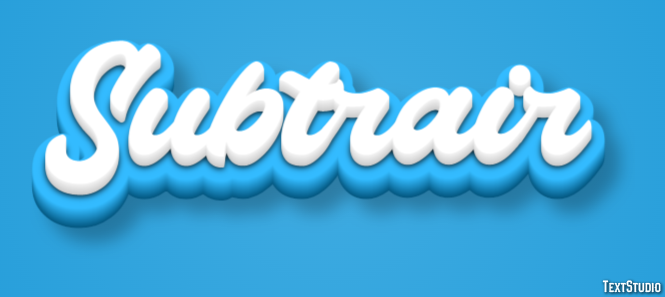 Subtrair Efeito de texto