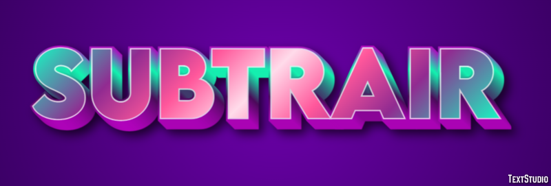 Subtrair Efeito do texto