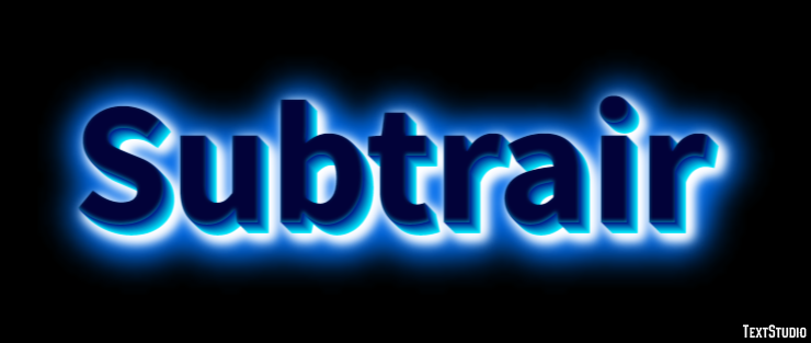 Subtrair Efeito de texto