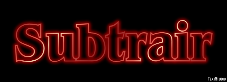 Subtrair Efekt tekstowy