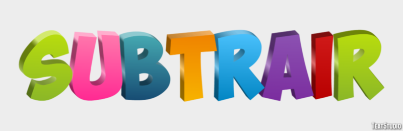 Subtrair Efeito do texto
