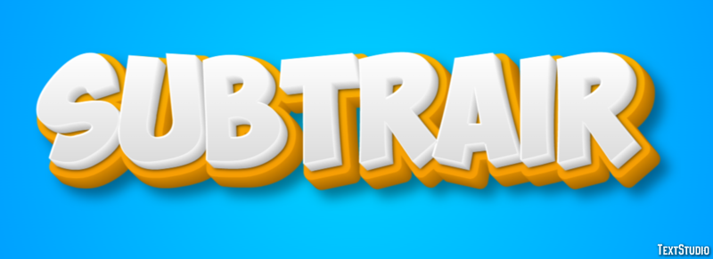 Subtrair Efekt tekstowy