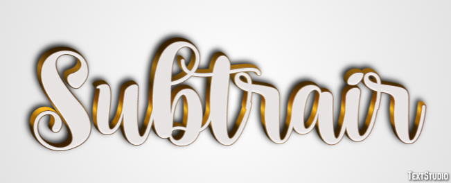 Subtrair Efeito do texto