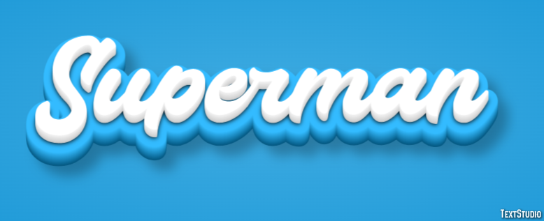 Superman Text effect
