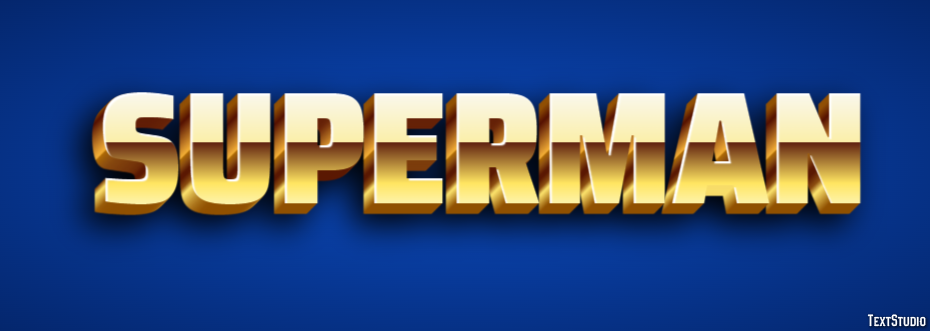 Superman Text effect