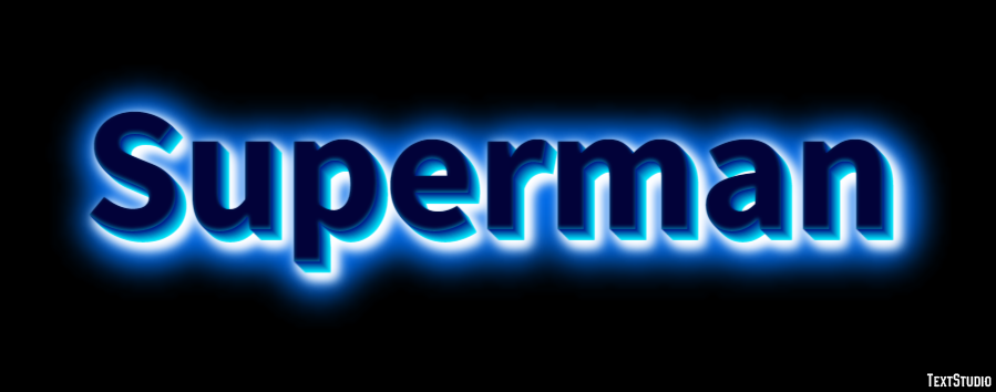 Superman Text effect