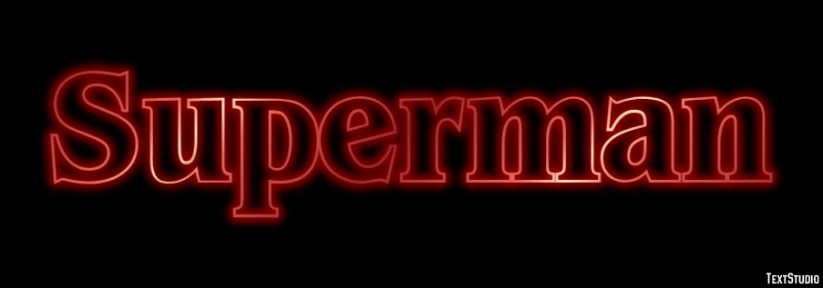 Superman Text effect