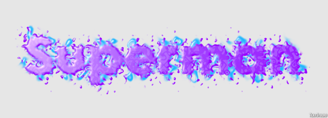 Superman Text effect