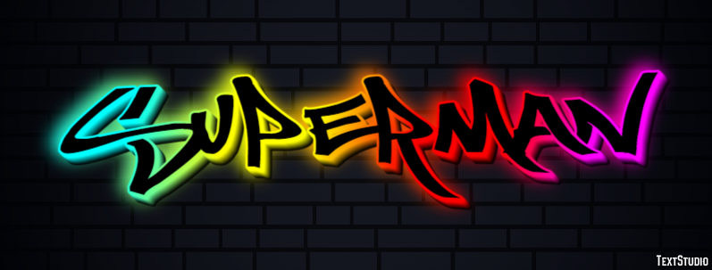 Superman Text effect