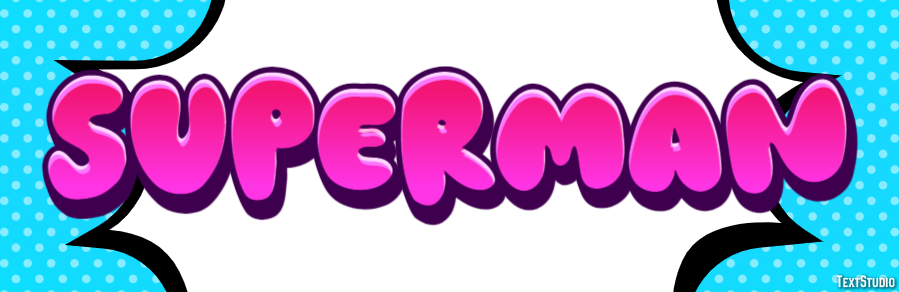 Superman Text effect