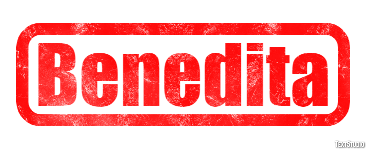 Benedita Текстовый эффект