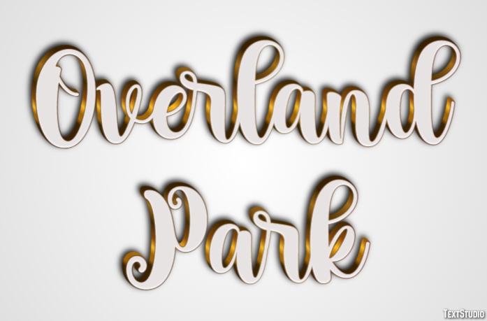Overland Park Efeito de texto