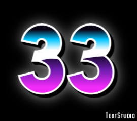 33 Texteffekt
