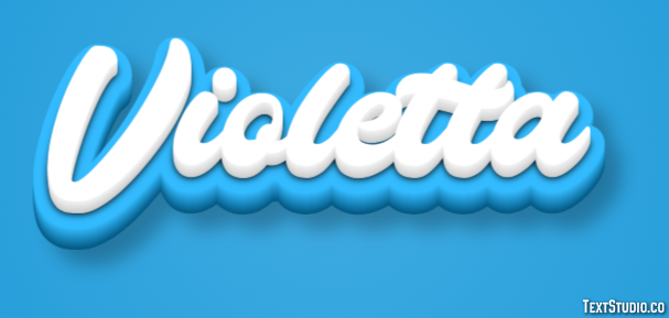 Violetta Efekt tekstowy