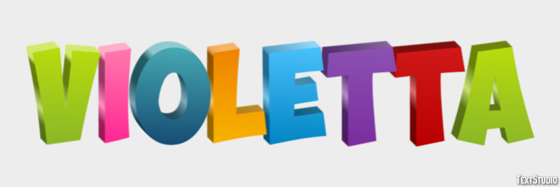 Violetta Efekt tekstowy