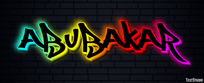 Abubakar Text Effect