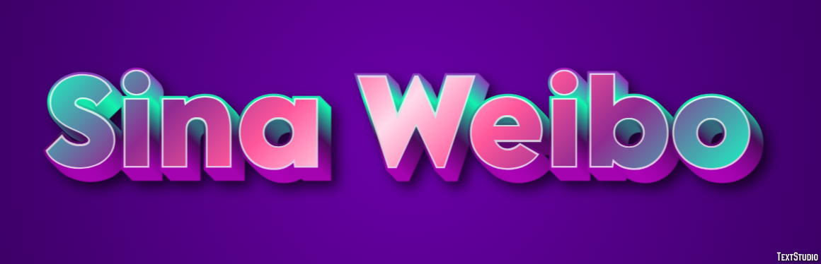 Sina Weibo Texteffekt