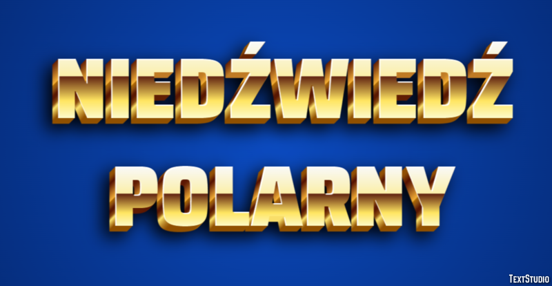 Niedźwiedź polarny Efekt tekstowy