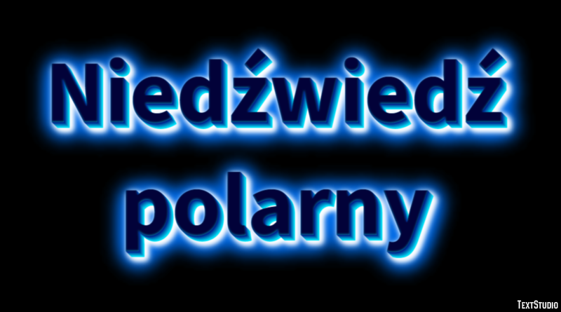 Niedźwiedź polarny Efekt tekstowy