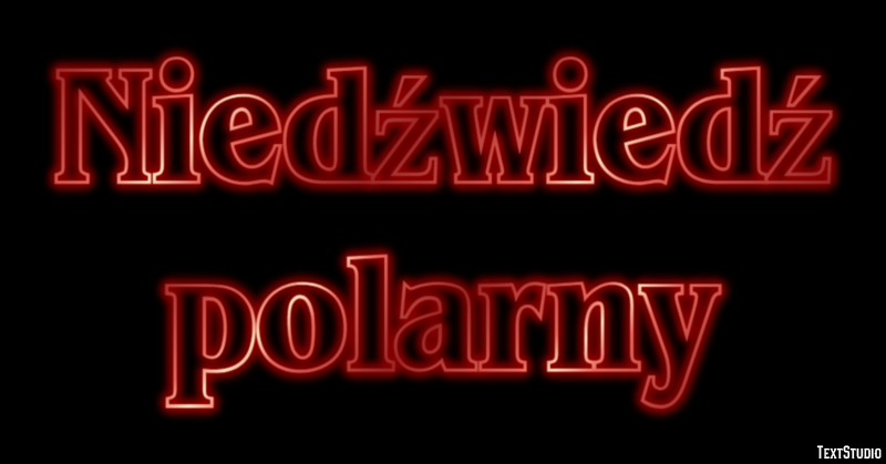 Niedźwiedź polarny Efekt tekstowy