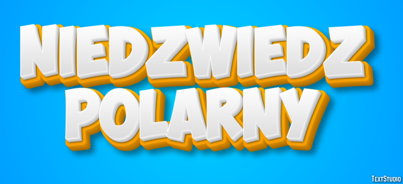 Niedźwiedź polarny Efekt tekstowy