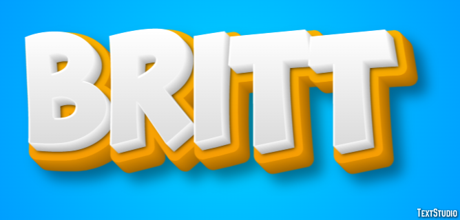 Britt Text Effect