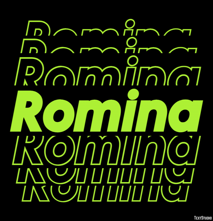 Romina Effetto testo