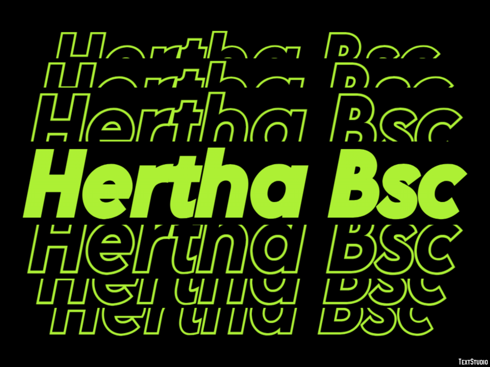 Hertha Bsc Efeito de texto