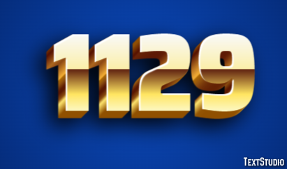 1129 Efekt tekstowy