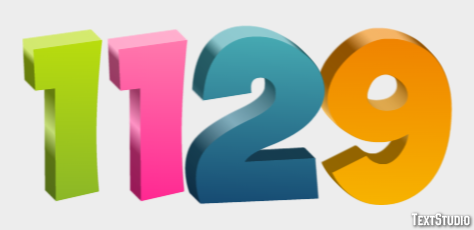 1129 Efekt tekstowy