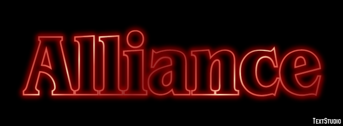 Alliance Efecto de Texto