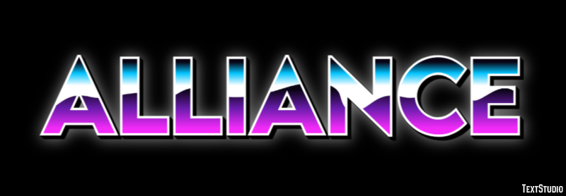 Alliance Efecto de Texto