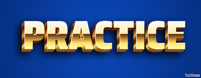 Practice Text Effect