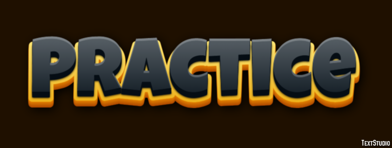 Practice Text Effect