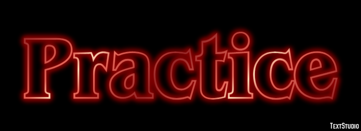 Practice Text Effect