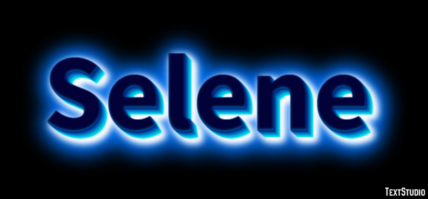 Selene Text effect