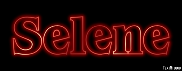 Selene Text effect
