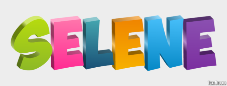 Selene Text effect