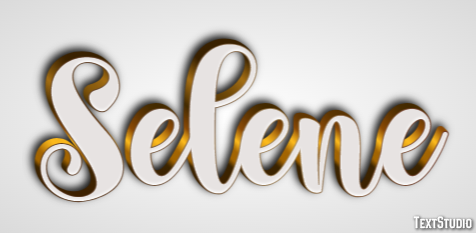 Selene Text effect