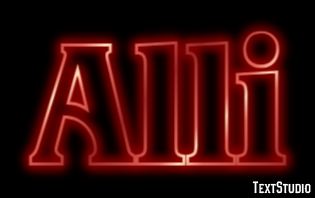 Alli Text effect