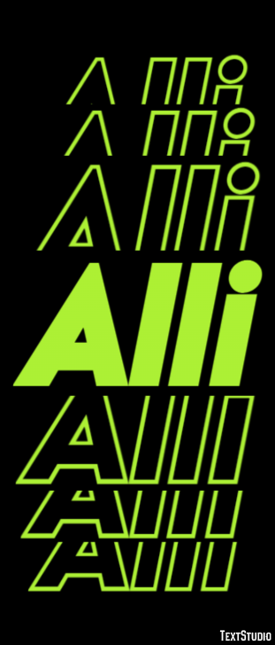 Alli Text Effect